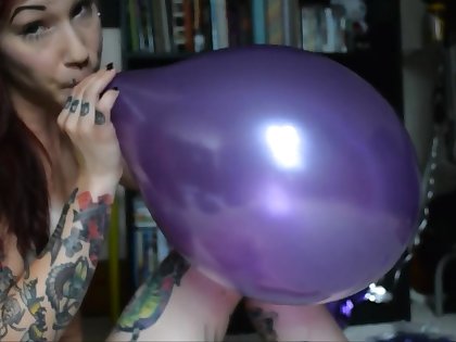 Blow to Pop Looner Fetish Balloon Blowing